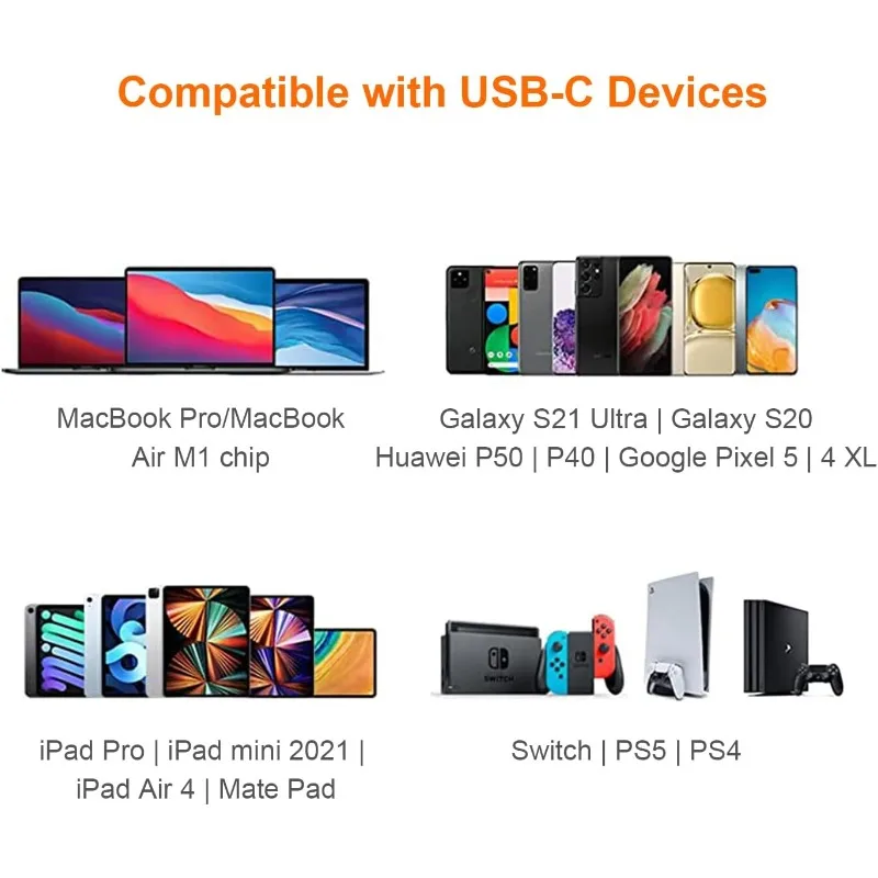 2PCS USB-C 암-USB-C 암 알루미늄 커넥터 어댑터는 4K 비디오, 고속 충전 및 10Gbps 데이터 전송을 지원합니다. (검정색)