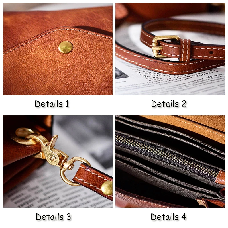 2023 New Luxury Leisure Simple High quality Leather Women's Small Cross bag Weekend Outdoor Natural Cowhide Leather Shoulder Bag