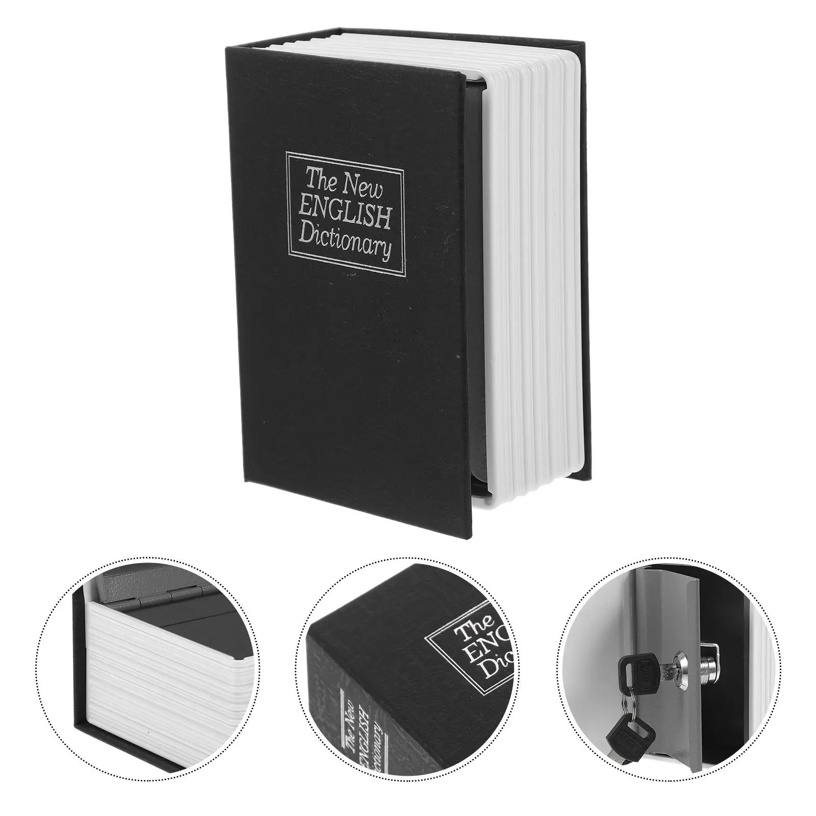 시뮬레이션 된 책 돈 냄비 어린이를위한 레트로 금고 소녀 1 동전 은행 장식 절약 저장 미니 클래식 레드