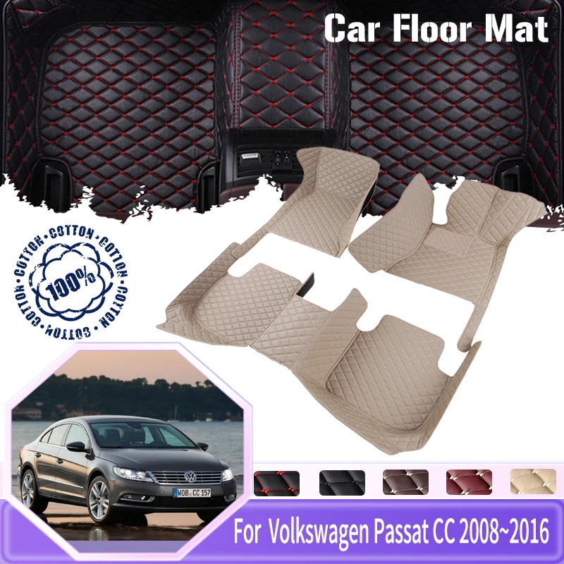 

Car Mats Floor For VW Volkswagen CC Passat CC 2008~2016 5 Seater Dirt-resistant Floor Mat Mud Tapetes Para Carro Car Accessories