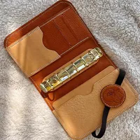 Cute cat A7 notebook retro brown detachable loose-leaf notepad 2 binders portable leather schedule planner，whith 80 pages 2