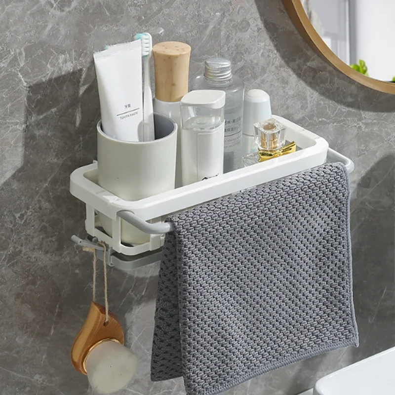 Kitchen Dish Sponge Sink Holder Drain Rack Storage Shelf Bathroom Organizer Shelves Hanging Rack Organizer Accessories 5