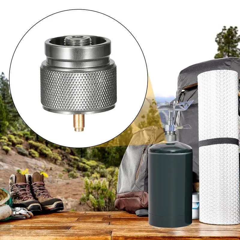 Propane To Butanes Adapter 1 Lb Propane Small Tank Input EN417 Lindal Valve Output Outdoor Cylinder LPG Canister Adapter