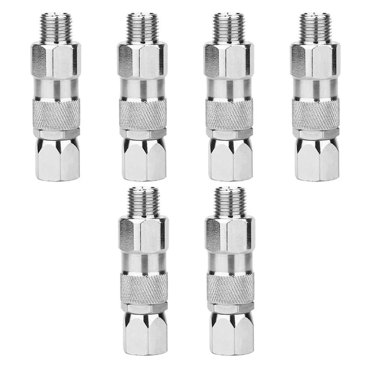 

Airless Spray Swivel Joint 1/4-Inch High Pressure Painting Supplies Airless Spray Whip Hose Swive(6Pack)