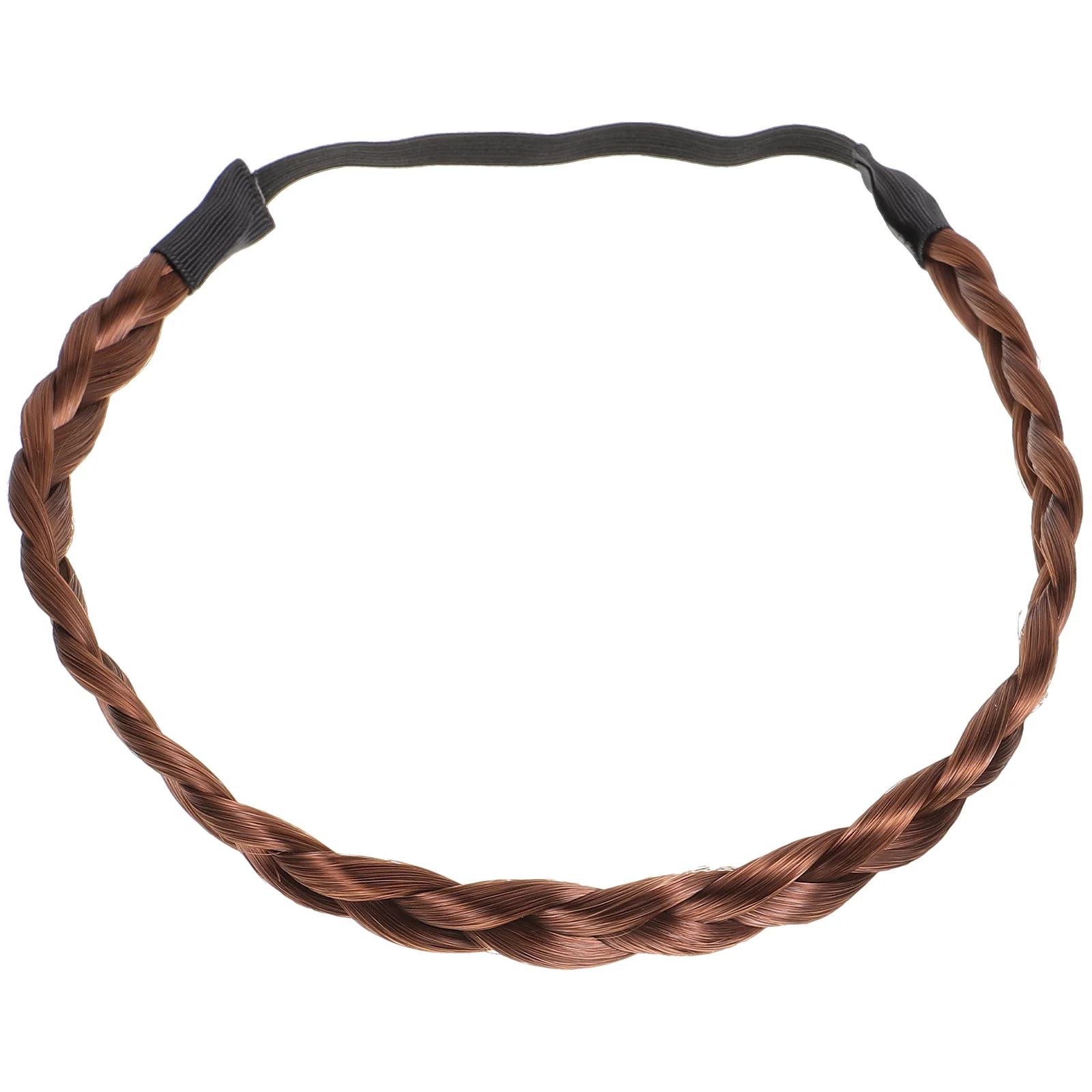 

Модная эластичная плетеная повязка на голову, классические косички, синтетическая повязка для волос, женский аксессуар для красоты (стандартное коричневое)