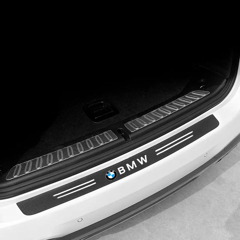 Car Threshold Scuff Plate Carbon Fiber Sill Protector Stickers For BMW M E30 E39 E46 E90 E93 E60 F10 M5 M6 M7 X4 Car Accessories