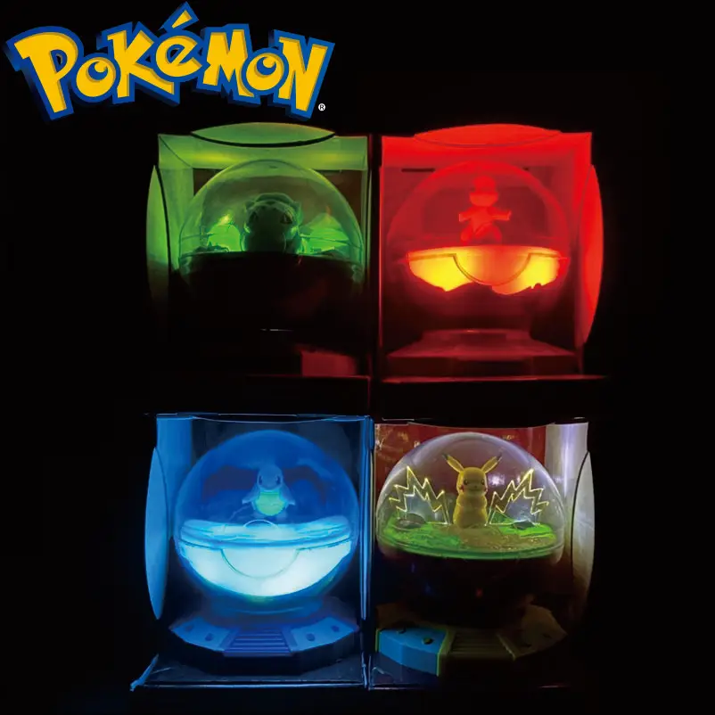 

Anime Pokemon Pikachu Squirtle Bulbasaur Charmander Night Light Luminous Collect Model Ornament Decora Toys Child Birthday Gifts