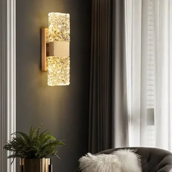 AOSONG Nordic Modern Crystal Wall Lamp LED 1