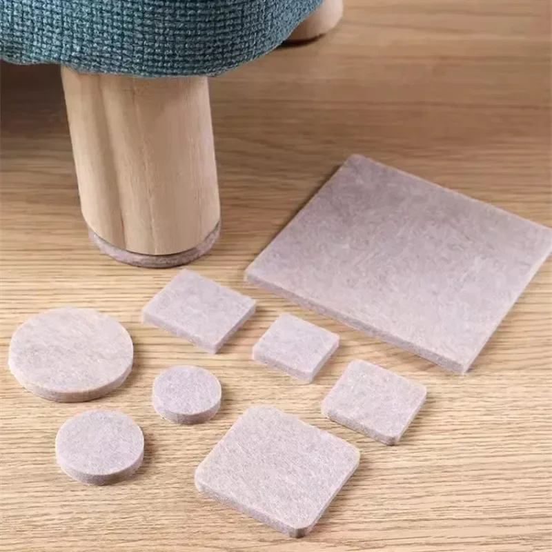 Felt Chair Leg Pads 5mm Thick Self Adhesive Floor Scratch Protector Mat Mute Non-slip DIY Furniture Legs Table Leg Covers