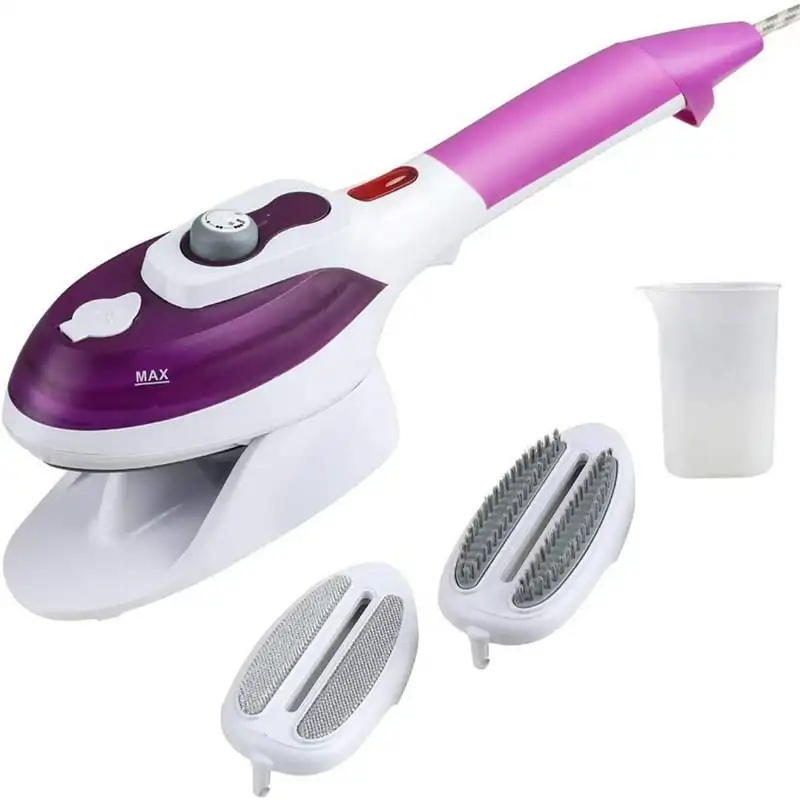 

Handheld Steamer for Clothes, Portable Garment Wrinkle Remover with Temperature Control, Clothing Steamers Iron w/ 2 Brushes Po