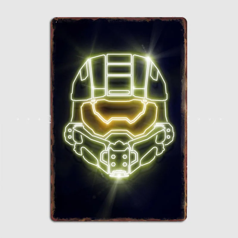 Halo Wars Reach Vertical Combat Evolved Neon Sign Metal Poster Club Home Bar Cave Targhe Targa In Latta Poster Room Wall Decor