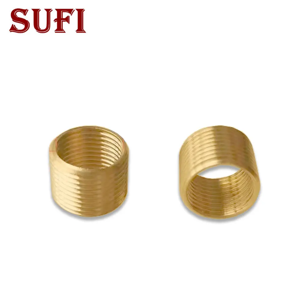 5pcs Thread adapter Internal Tooth M12 To External Tooth M14 M14 To M16 Pure Copper Brass Internal And External Tube Socket Screw