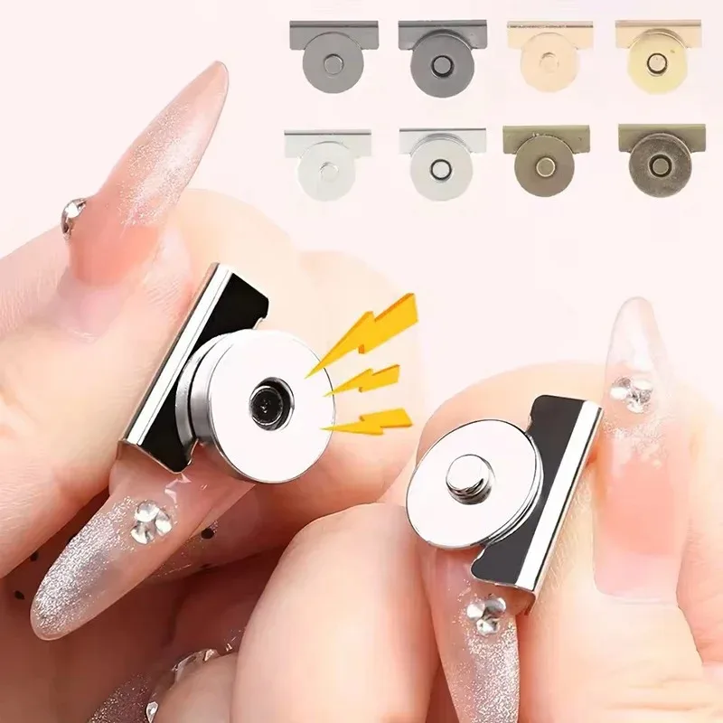 Metal Seamless Magnetic Buckle Bags DIY Buckle Closure Snaps Handbags