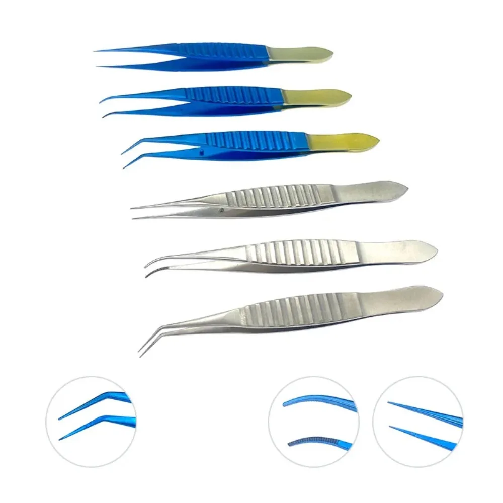 Titanium/stainless Steel Fue Hair Transplant Tweezer Forceps Hair Transplant Implanter Tweezers