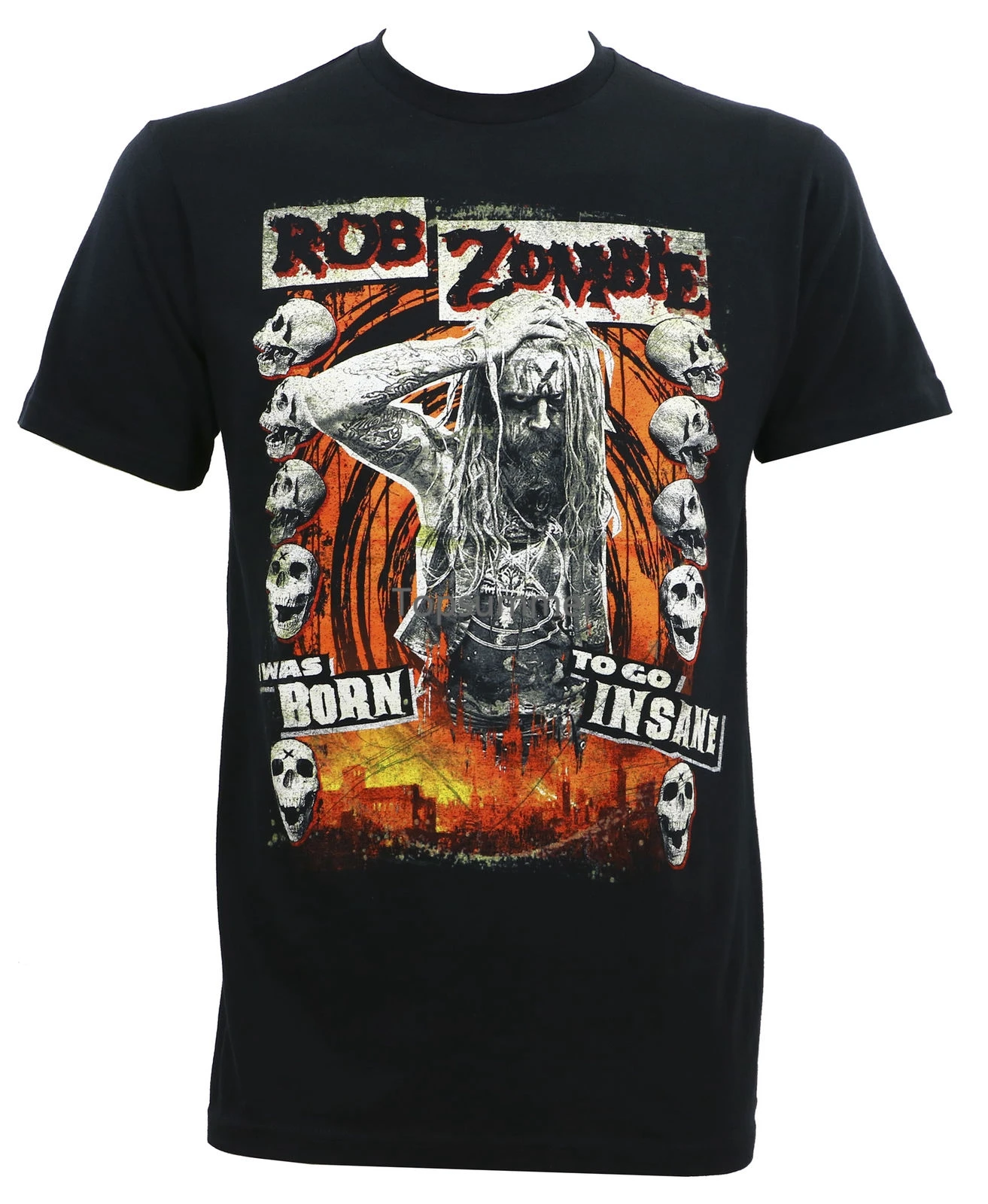 

Authentic Rob Zombie Born To Go Insane Slim-Fit T-Shirt S M L Xl 2Xl 3Xl New Summer Short Sleeves Cotton T Shirt Fashion