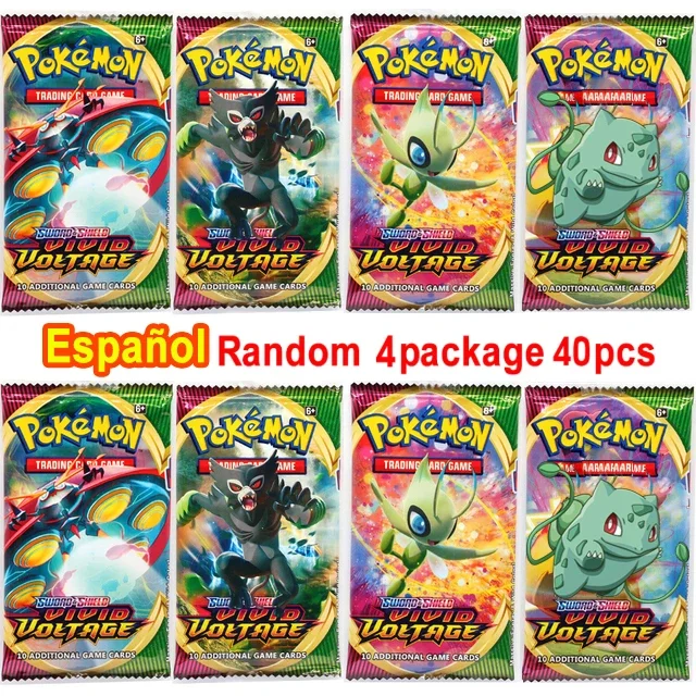 thumbnail image 1 of Cards Scarlet Violet Sun Moon GX Vmax EX English French Spanish Shining Battle Trading Collection Card Booster Pack Gift, 1 of 5