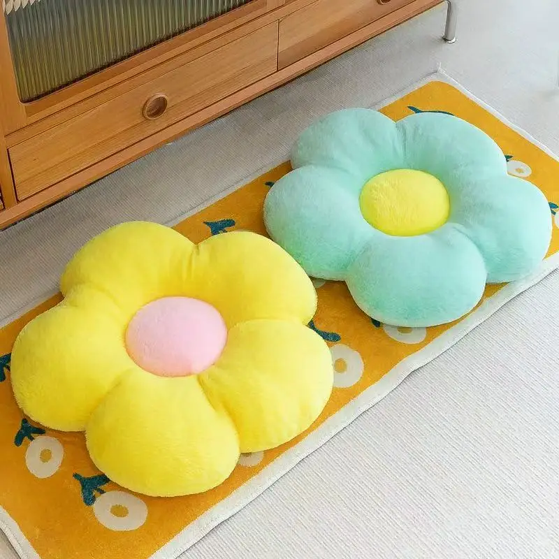 Flower Plush Throw Pillow Soft Plant Chair Cushion Living Bedroom Home Decorative Pillows Sofa Cushions Birthday Gifts
