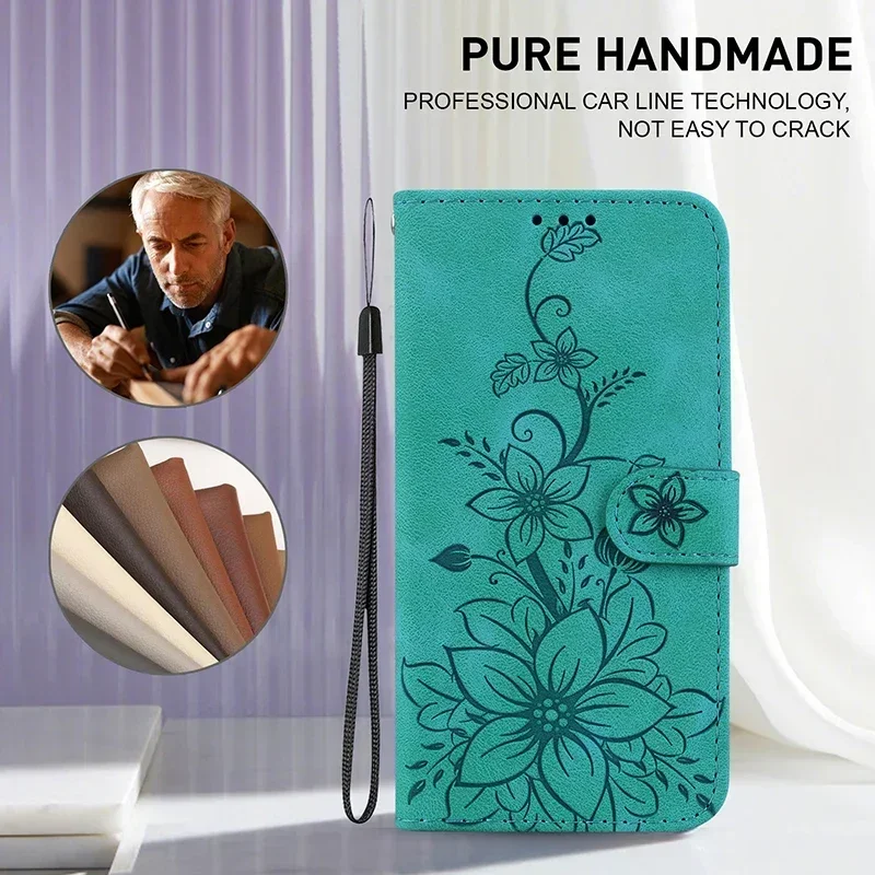 Premium Magnetic Leather Wallet Phone Case with Flip Cover – Elegant Protection