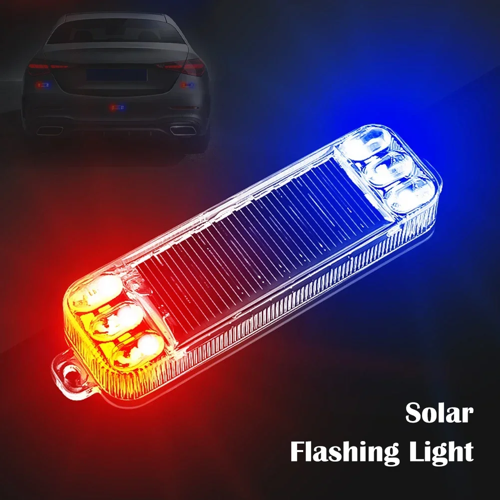 Led warning light solar warning light car rear collision prevention strobe light night motorcycle electric vehicle bicycle LED tail flashing