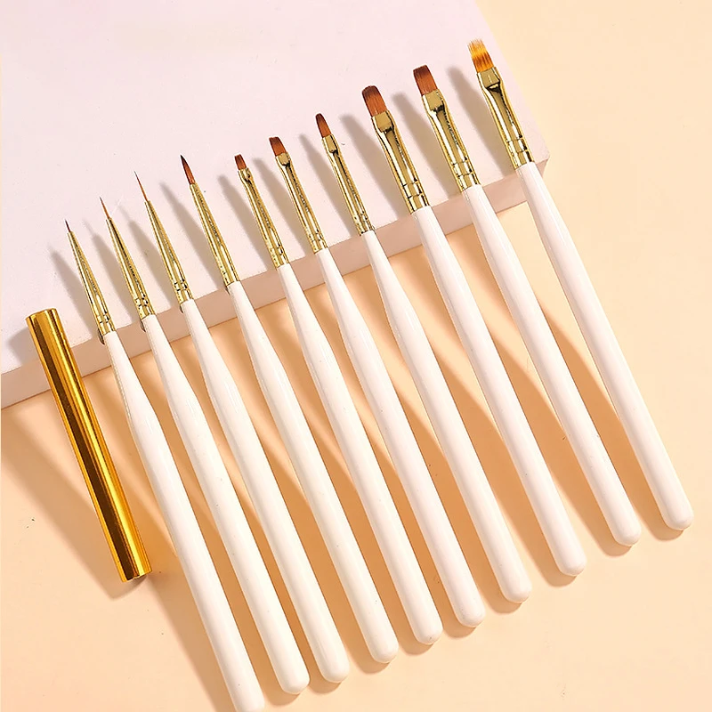 1PCS UV Gel Nail Brush Liner DIY Painting Pen Manicure Acrylic Drawing Brush For Nail Art Design Nails Tip Display Painting Tool