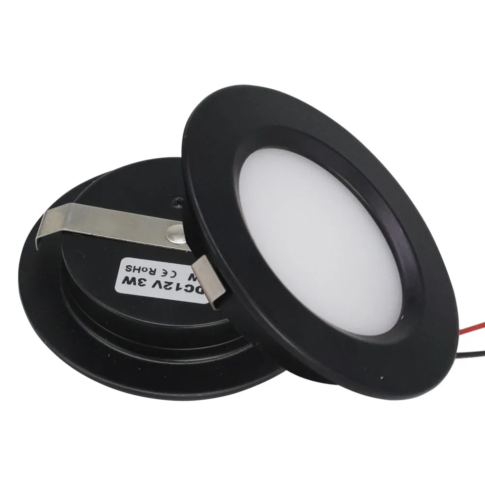 12V LED Downlight Interior Roof Spot Lights Dimmable RV Boat Kitchen Caravan Cupboard Showcase Kitchen Camper Van Ceiling Lamp