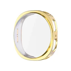 Soft TPU All-Around Protective Case with Screen Protector for Smartwatch - 44mm/40mm Accessories (Gold)