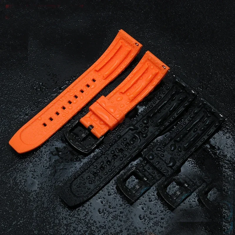 Waterproof Quick Release Rubber Watchband for Seiko Omega