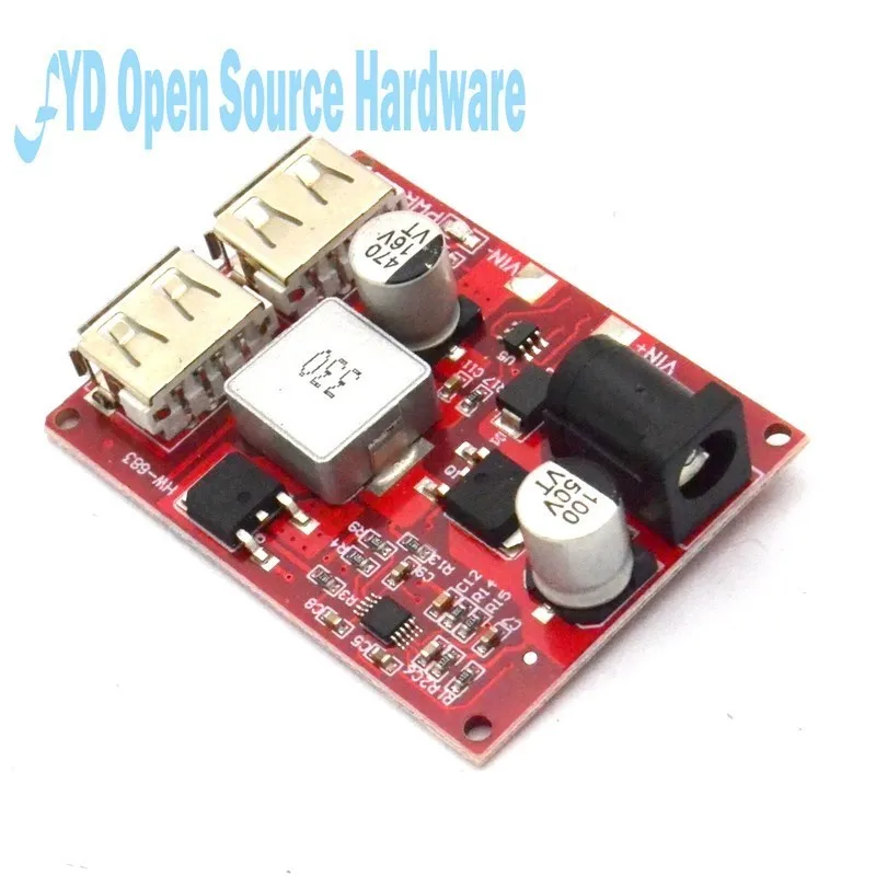 Lm2596 Lm2596S Dual Usb Dc-Dc 9V 12V 24V 36V A 5V 3A Step Down Buck Converter Board Caricabatteria Da Auto Modulo Di Alimentazione Solare