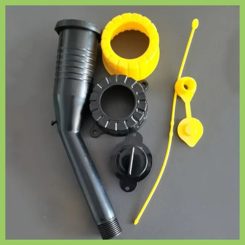 ABLU-Gas Tank Nozzle Kit, Leak-Proof Corner Nozzle Gasket, Filter Vent Cover Drill Bit, Oil Guide Tube, Oil Barrel