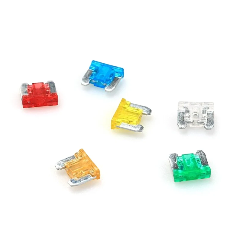 24pcs Auto Car Truck Motorcycle Fuses 5A 10A 15A 20A Mixed Sizes Low Profile Kit Micro Mini Blade Fuse Car Fuses Kit