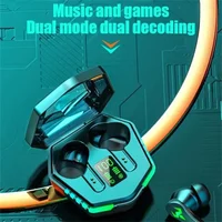 NEW N35 Gaming Earphones Wireless Bluetooth Headset Low Latency Stereo Music Earbuds with Mic LED Display Gamer Headphones 2