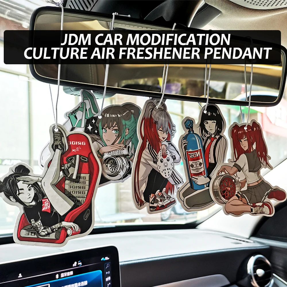 Newest Car Air Freshener Sexy Anime Girl Hanging Rearview Mirror