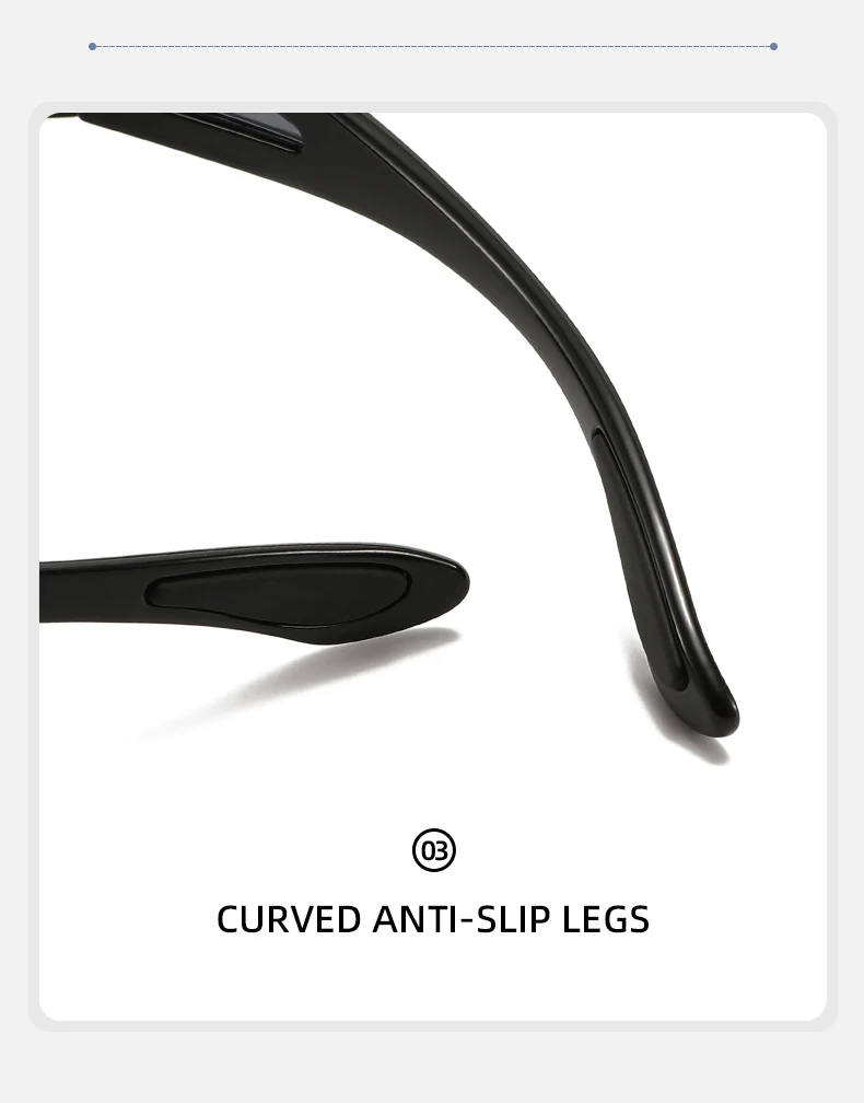Sportliche Unisex-Sonnenbrille im modischen Stil, wind- und staubresistent, geeignet zum Radfahren, Angeln und Autofahren. – Detail 13