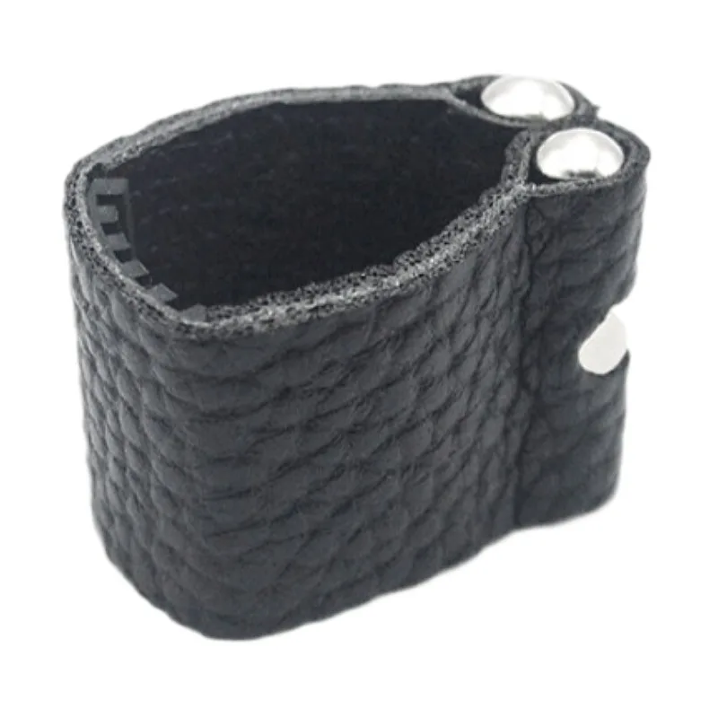 Tenor /Soprano/Alto Saxophone Ligature Black Plastic Mouthpiece Leather Fixed soft card saxophone accessories saxophone ligature