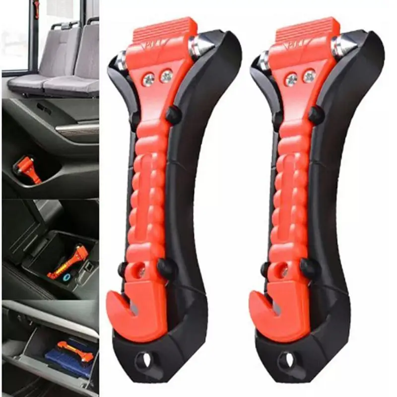 

1Pcs Car Safety Hammer Life Saving Escape Emergency Hammer Seat Belt Cutter Window Glass Breaker Car Rescue Tool Accessories 3.8