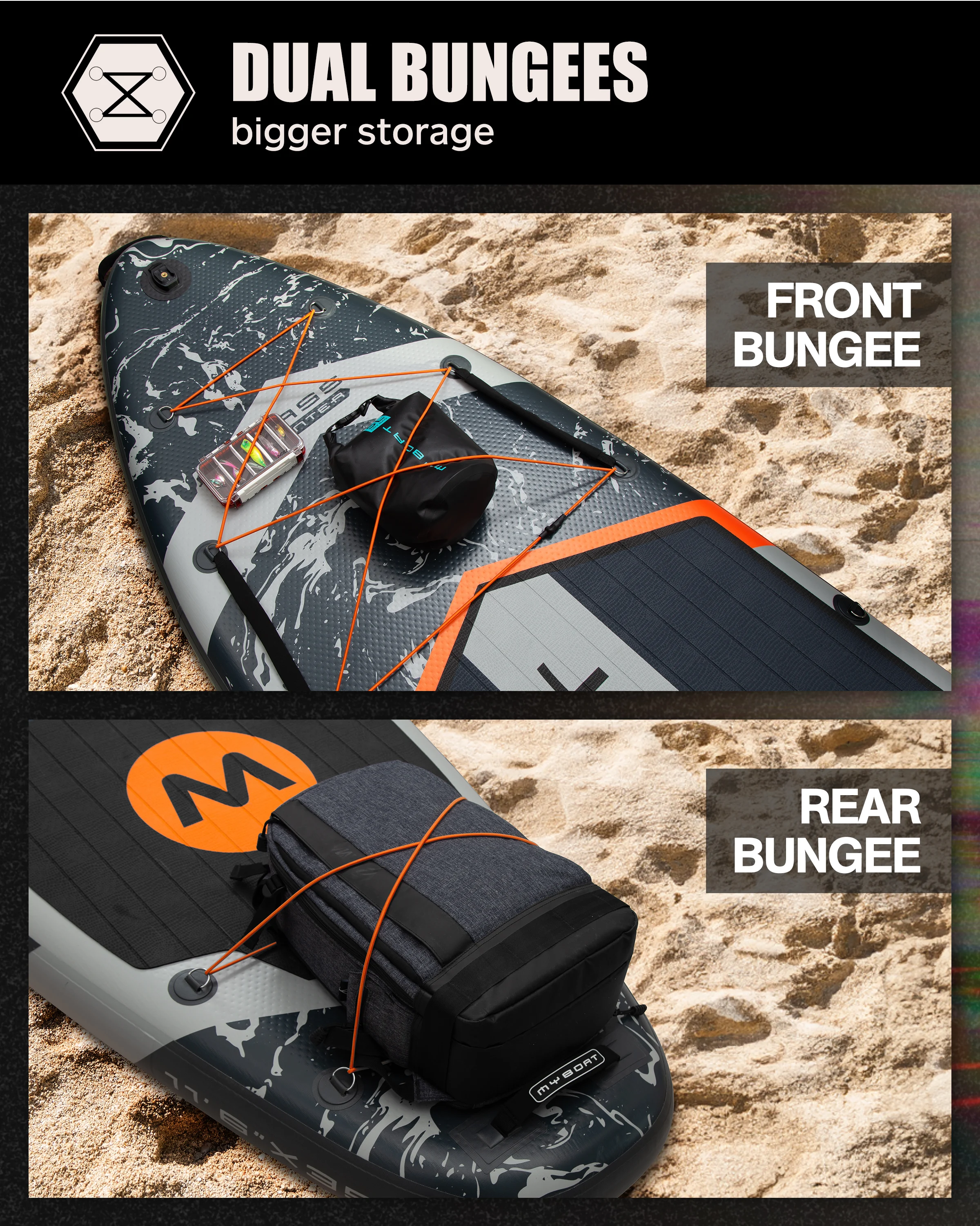 Extra Wide Inflatable Paddle Board – 11'6'' Adult Stand-Up 6