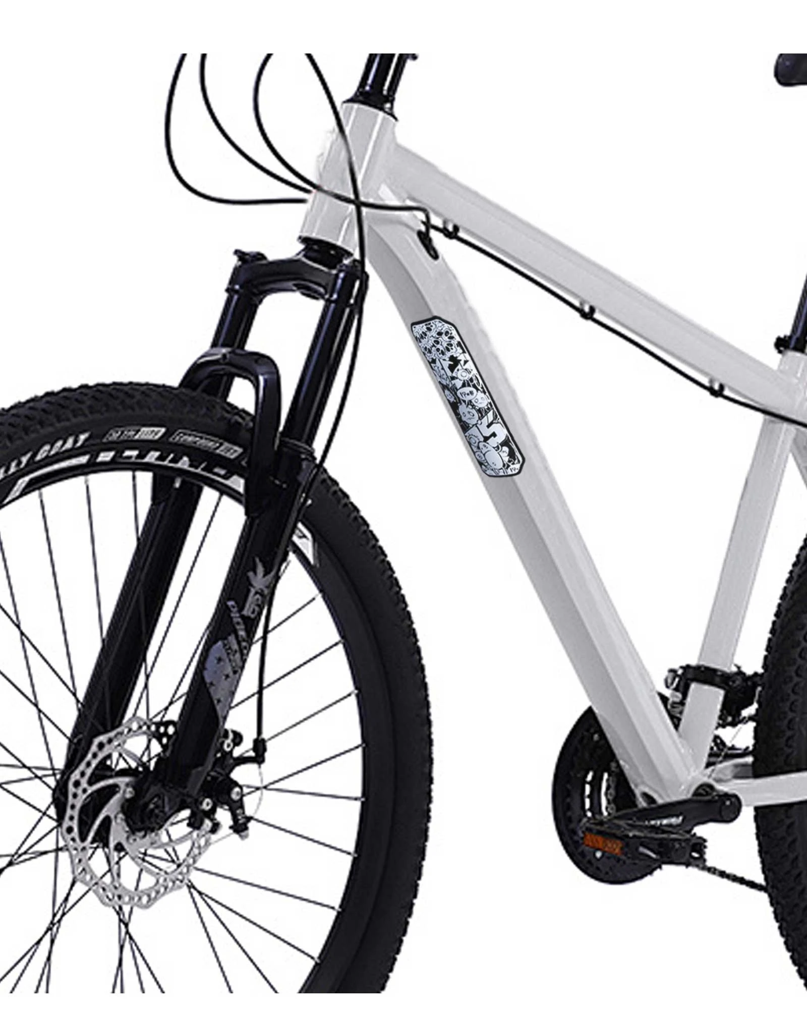 ENLEE Fahrradträger Schutzplatte Fahrradrahmenschutz Kratzfest Rennrad Kettenschutz Schutz Fahrradzubehör – Detail 11