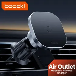 Toocki Supporto per Auto Magnetico Wireless e Caricatore con Ricarica Veloce da 15W