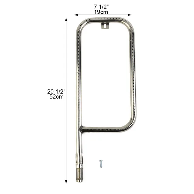 Rozsdamentes Acél Égő A Weber Q200 Q220 Q2000 Q2200 Csavarral, Kültéri Bbq Szerszámcsere Alkatrészek - Image 2
