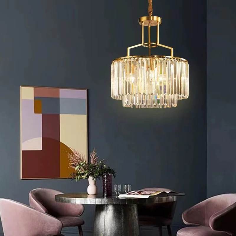 Luxury-American-Retro-Modern-lighting-fixtures-copper-chandelier-Lustre ...