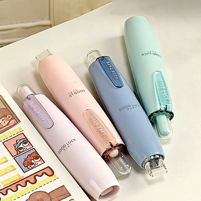 무작위 색상의 양면 접착 펜 3팩, 강력한 접착력, 무산성 및 내구성, 스크랩북, 학교 및 사무용품, 공예품, 다이어리 및 선물 포장에 적합
