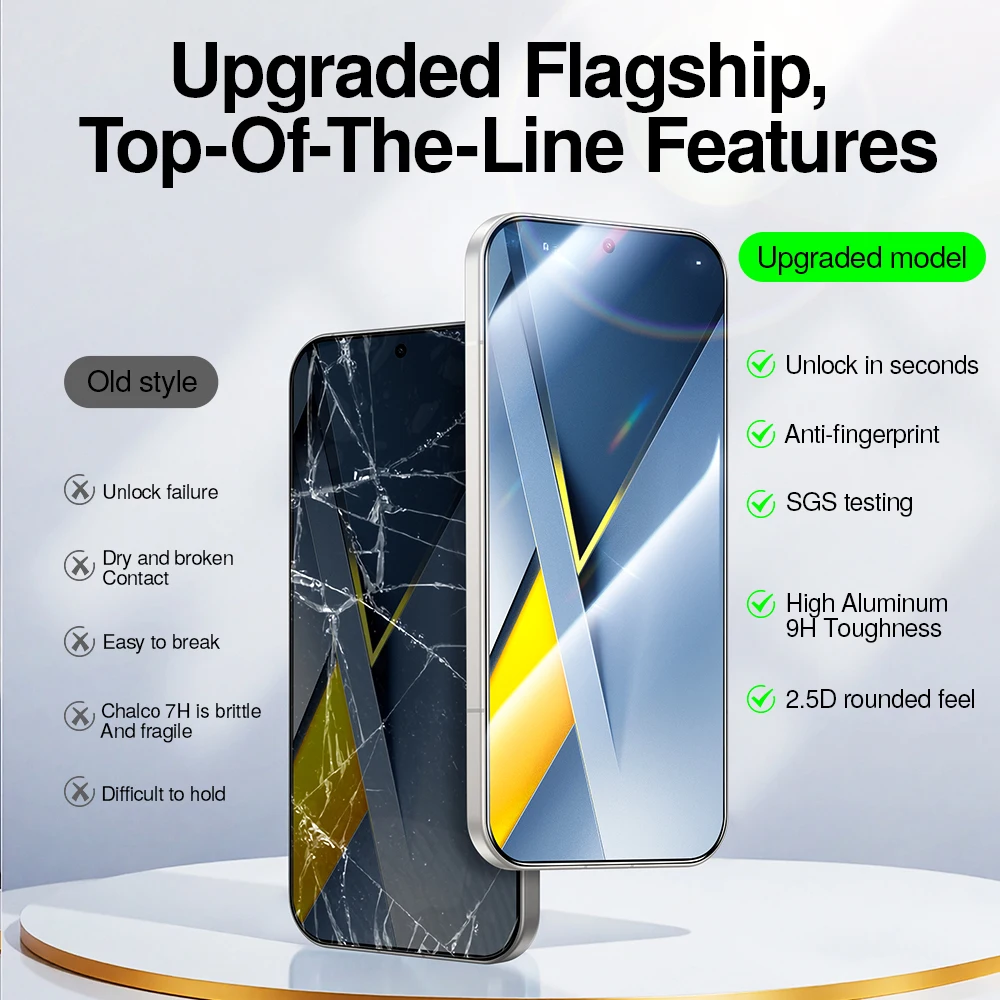 SmartDevil Tempered Glass Film - Premium HD Screen Protector, Anti-Fingerprint
