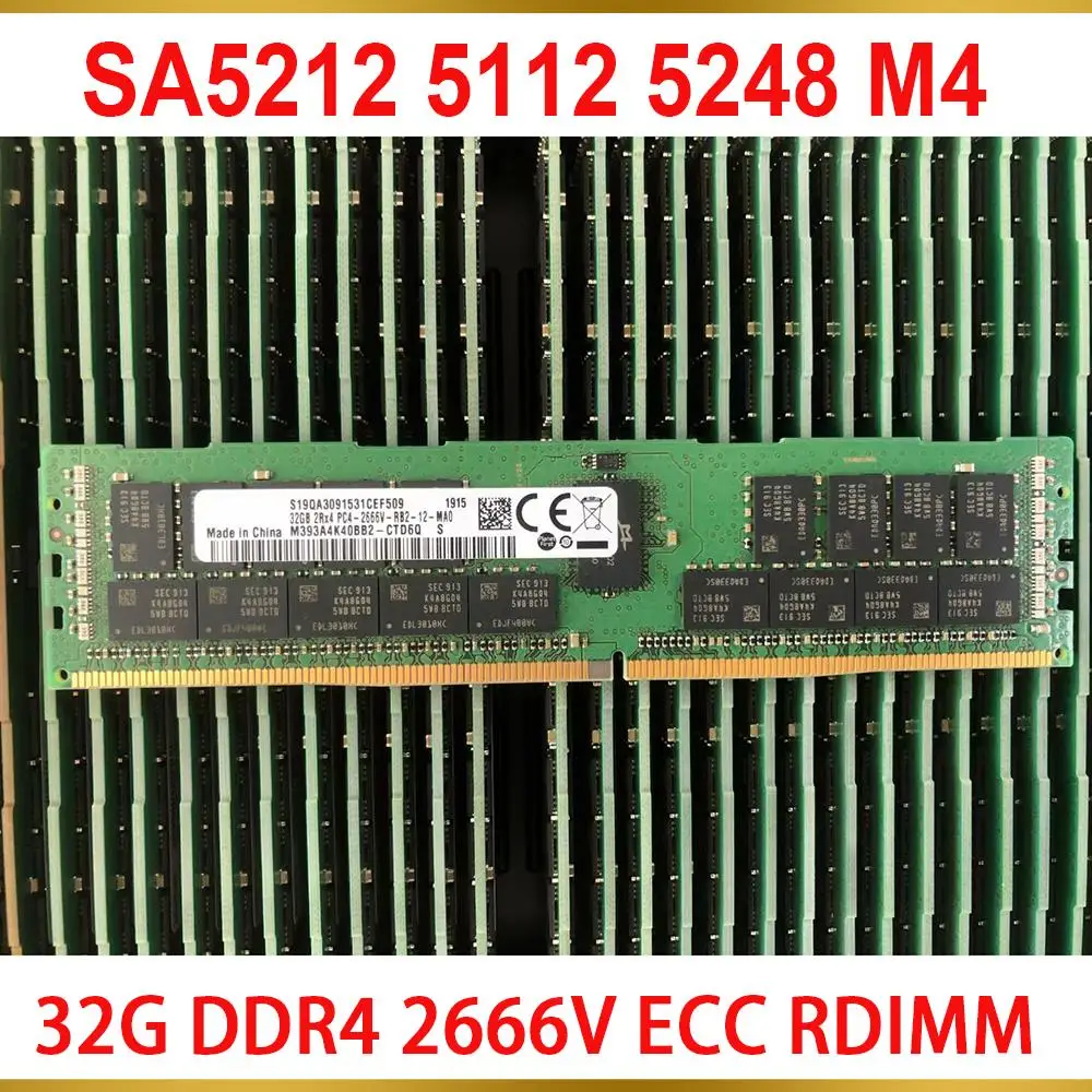 1 Pcs For Inspur Server Memory 32GB 32G DDR4 2666V ECC RDIMM RAM SA5212 5112 5248