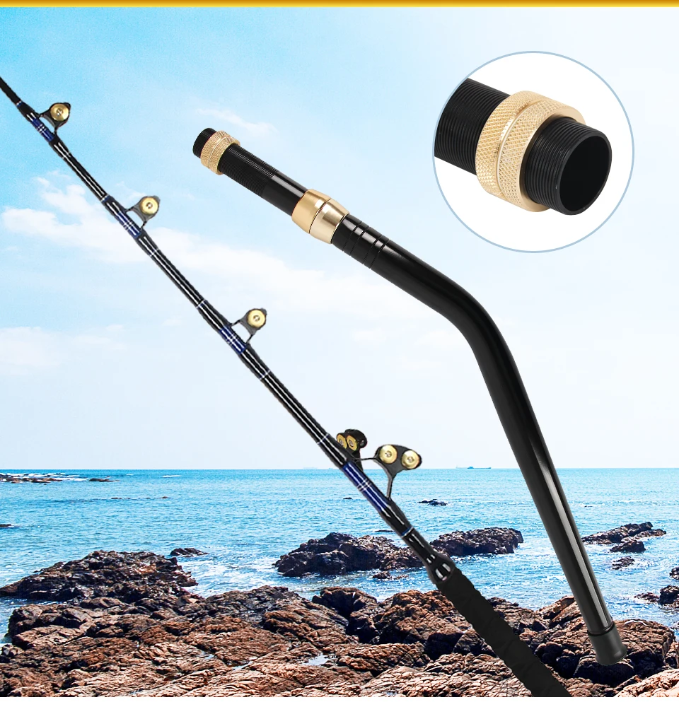 High Quality Big Game Fishing Rod Pole Fiberglass Tuna Multi Peace Rod  Fishing Deep Sea Boat Alu Bent Butt Trolling Rod - AliExpress