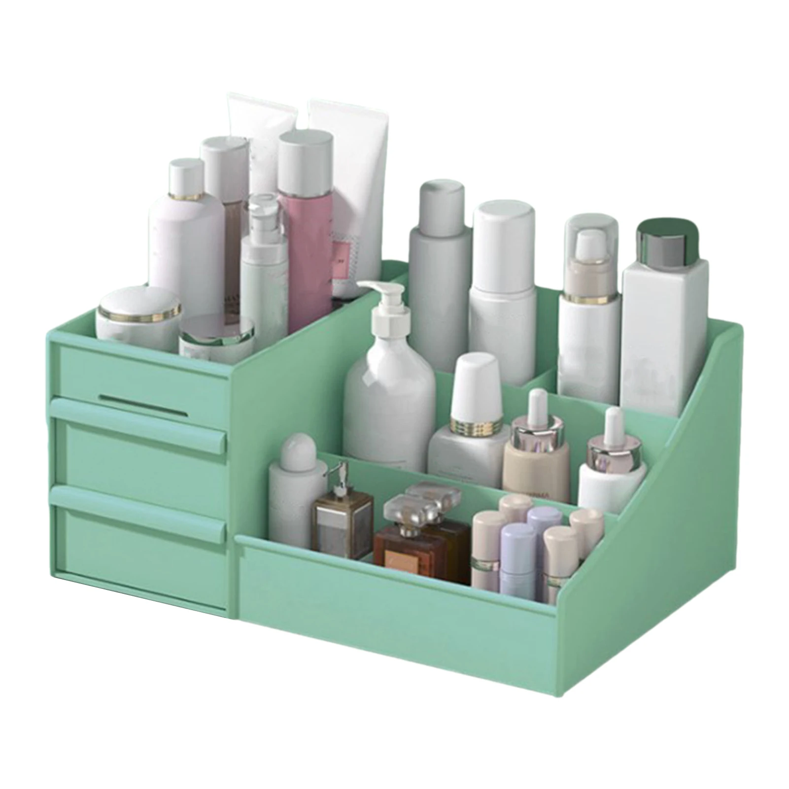 New Makeup Organizer for Cosmetic Large Capacity Cosmetic Storage Box Desktop Jewelry Nail Polish Makeup Drawer Container 