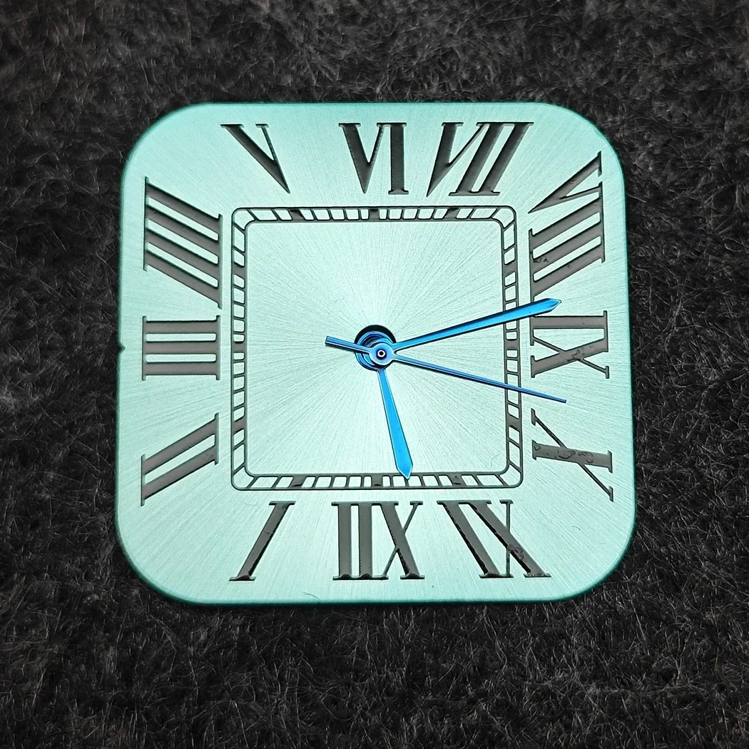 Square Roman Numeral Watch Dial with Needle Set - New Watch Accessories
