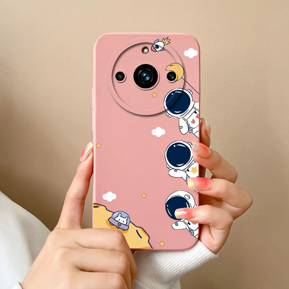Cute Cactus Astronaut Soft Silicone Shockproof Case - Drop-Resistant