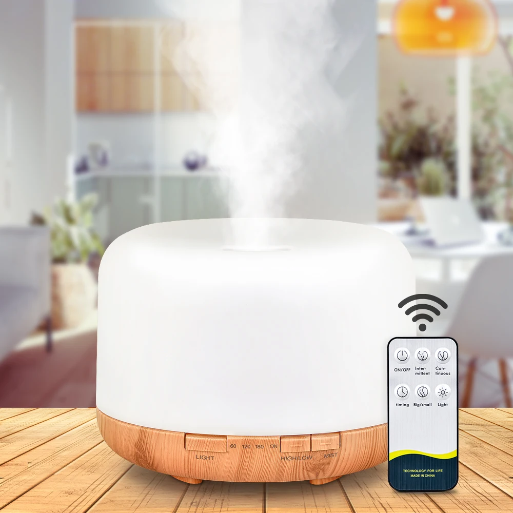 Air Humidifier Essential Oil Diffuser 300ML 500ML 1000ML With Lights Remote Control Ultrasound Electric Aromatherapy Diffuser 1