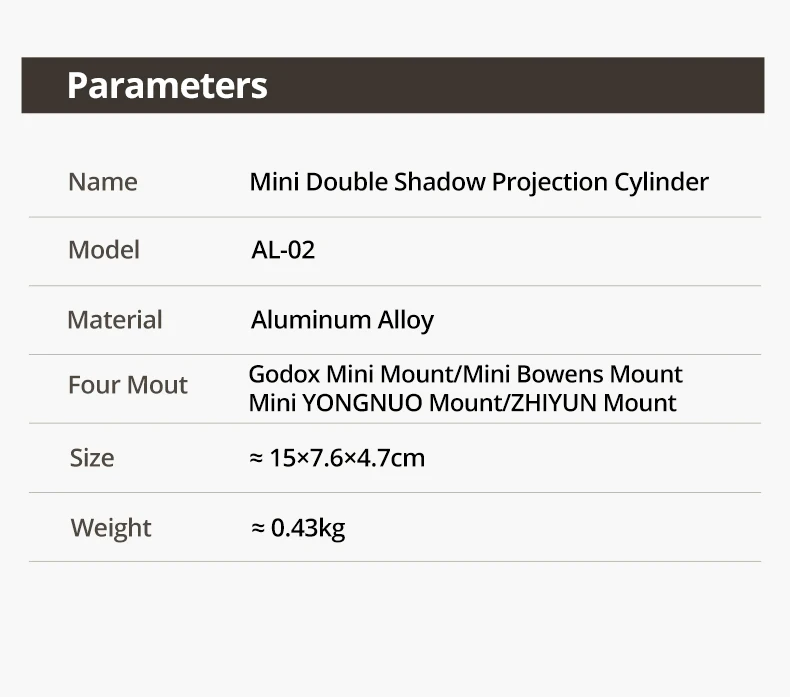 AL20 Focalize Conical Snoot Optical Condenser Art Special Shaped Beam with for M