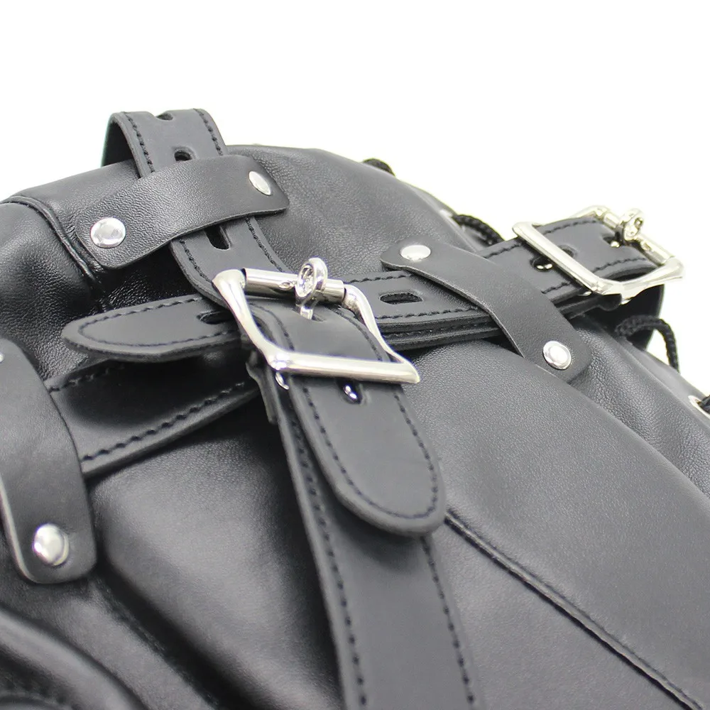 Cappuccio bdsm maschera bondage e kit di restrizione nero_voghion.com